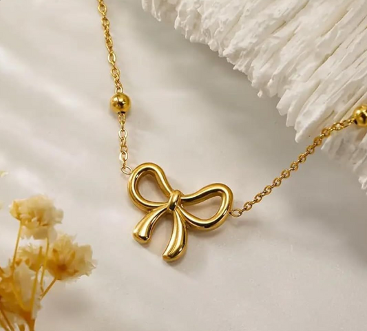 Golden Bow Locket